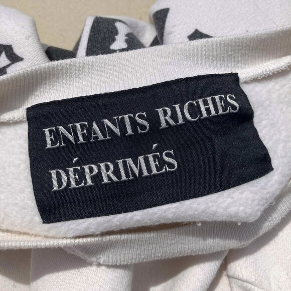 Enfants Riches Deprimes Chessboard Off White Crew Neck Sweatshirt Men's Size XS - Picture 10 of 12